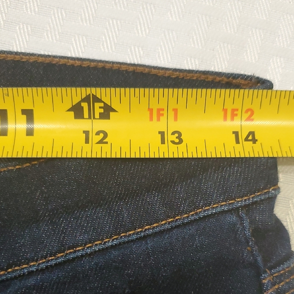 Baldwin Karlie Selvedge High Rise  Dark Blue Denim Pants - Picture 7 of 13